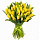 Букеты из желтых тюльпанов
